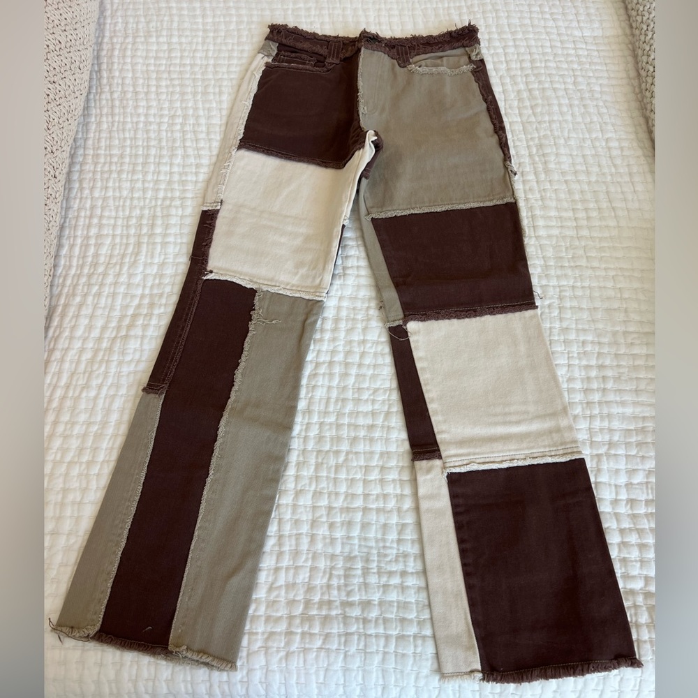 Jaded London Multicolored Brown Jeans